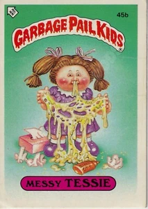 TOPPS CHEWING GUM INC. GARBAGE PAIL KIDS MESSY TESSIE 1985 - 45b - Picture 1 of 2