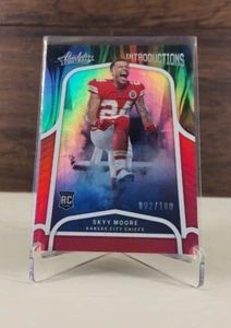 2022 Absolute #INT-16 Skyy Moore Introductions Rookie Red RC /100 Chiefs - Picture 1 of 2