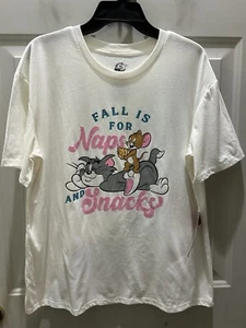 New!Warners Bros. “Tom And Jerry” Fall Is 4 Naps T-Shirt. Size XL. Great T-Shirt - Picture 1 of 4