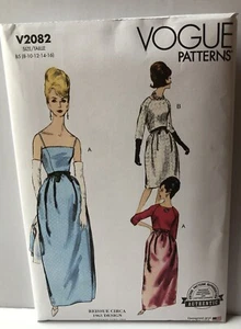 Vogue 2082 Reissue Circa 1963 Design Dress Bolero Pattern Sizes 8-10-12-14-16 - Picture 1 of 2