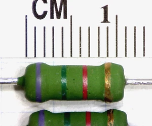 2 pcs 7.5k (7k5) ohm 2W Metal Oxide Power Resistors. ROHS - Picture 1 of 1