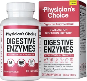 Physician's CHOICE Digestive Enzymes, Prebiotics & Probiotics, Digestive Health - Picture 1 of 11