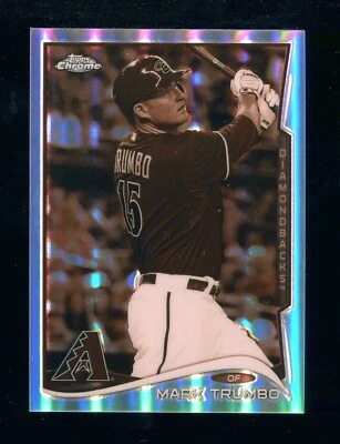 2014 Topps Chrome Sepia Refractor Mark Trumbo #182 #D 15/75 JERSEY NUMBER - Image 1 of 2