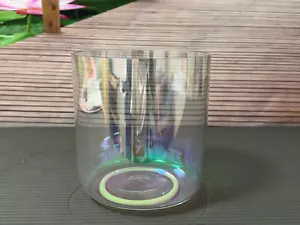 440Hz Cosmic Clear Sound Bowl G# Zeal Chakra Quartz Crystal Singing Bowl 6" - Picture 1 of 5