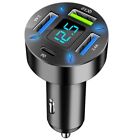 Gemcoo 4 Port Usb Car Charger Adapter 50W Pd & Qc3.0 Usb 2.4A Cigarette Lighter
