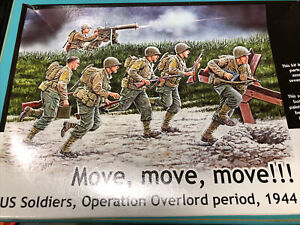 Master Box MB 1/35 35130 WWII US Soldiers (Operation Overlord Period)(7 Figs) D6