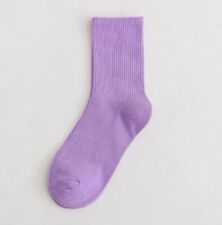 Women's Cute Candy Colorful Socks Fashion Middle Tube Cotton Couple Casual Sock