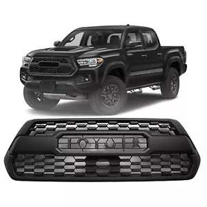 For Toyota Tacoma SR SR5 TRD 2016-2022 Front Bumper Grille Hood Grill Mat Black - Picture 1 of 6