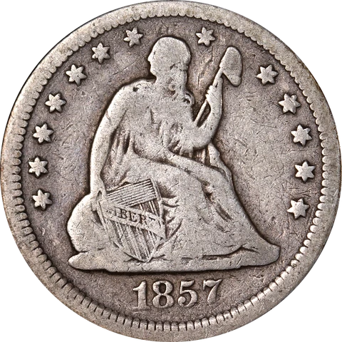 1857-9 Seated Liberty Quarter Great Deals From The Executive Coin Company Cover