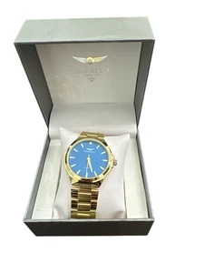 Gianello Echt Diamant Giotto Rund Gold Herrenuhr Neu - Bild 1 von 6