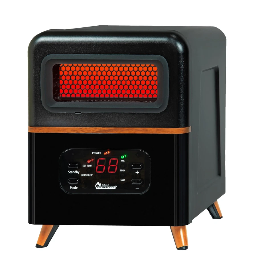Dr. Heater DR-978 Infrared Hybrid Space Heater - Black