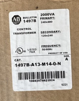 (HASTA 6) NUEVO Allen Bradley 1497B-A13-M14-0-N Transformador Control Potencia, 2000VA Foto 1 de 2