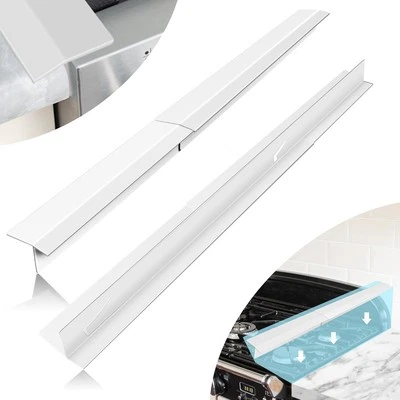 16.5"-33" Stove Counter Gap Covers, Stainless Steel 16.5-33inch, WHITE  - Image 1 of 4
