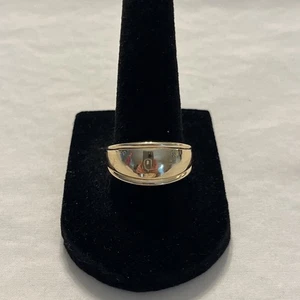 14kt  Ridged-Edge Dome Ring, Leach & Garner, 4.3g, Size 7.5 - Picture 1 of 7