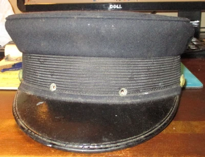 Sombrero de conductor de ferrocarril vintage PR.R Pennsynlvaina, M.H. Groossman. Usado. Foto 1 de 4