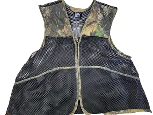 Quail Unlimited Vest Black Mesh Game Camo Camouflage Hunting Size L pockets - Picture 1 of 24