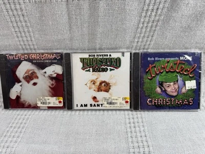 Bob Rivers Twisted Christmas, More & Radio CDs SEALED Lot of 3 - Imagem 1 de 4