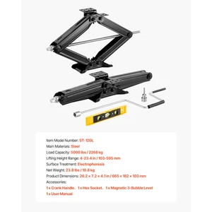 Succebuy 5000 Lbs RV Scissor Jacks 4-23.4In RV Stabilizer Leveling Scissor Jacks - Picture 1 of 18