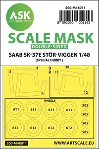 Art Scale Kit 200-M48011 - 1:48 Saab SK-37E Stör-viggen Double-Sided Peinture Ma - Picture 1 of 1