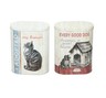 Pet Food Cat Dog Treat Tin Metal Container Storage Puppy Kitten Box Biscuit Dry