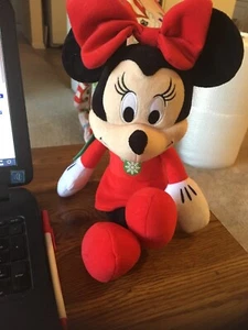 2019 Disney 14 Zoll Christmas Holiday Minnie Mouse Plüschtier Puppe Figur - Bild 1 von 6