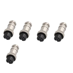 5Pcs 8 Pin Female Plug For Ham & CB Radio Microphone Connector Solder Type 16mm - Zdjęcie 1 z 6
