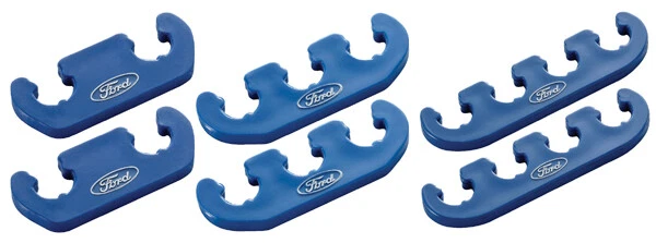 Proform 302-637 Ford Racing Ignition Wire Separators - Blue w/ White Logo - Pair - Image 1 of 1