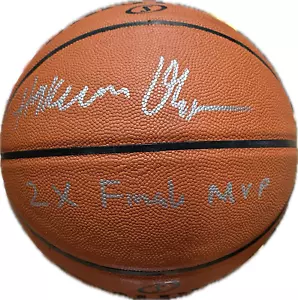 Hakeem Olajuwon Signed Autographed Basketball JSA Authenticated 2x Finals MVP - Picture 1 of 2