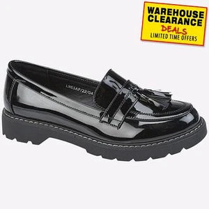 Boulevard Cora Womens Smart Casual Hi-Shine Classic Fashion Toggle Loafers