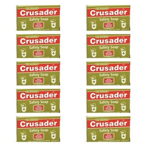 10x Crusader Safety Soap 2.85 oz for Clear Healthy Skin - Picture 1 of 6