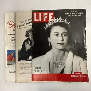 Queen Elizabeth II February 18th 1952 Life Magazine Cover Long Live The Queen - Imagen 1 de 24