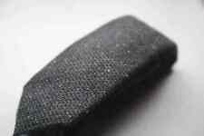 Kiton Napoli 7-Fold Charcoal Gray Flecked Wool and Silk Tie NWT