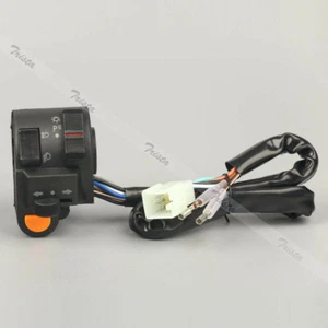 Manillar bocina de motocicleta 7/8" faros señales de giro control interruptor izquierdo #C3 - Imagen 1 de 5