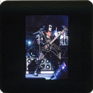 KISS Original Photo Slide Gene Simmons 2003 World Domination  NY #7 W/RIGHTS - Picture 1 of 2