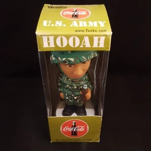 FUNKO COCA COLA COKE & US ARMY ATLANTA SOLDIER WOMAN WACKY WOBBLER BOBBLE HEAD - Picture 1 of 8