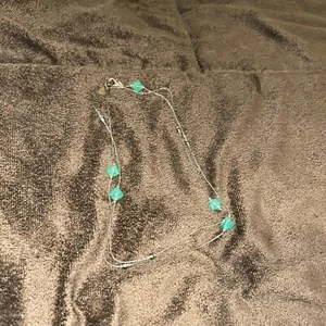 COLLAR DE ALTA GAMA ANNE KLEIN RARO DE ALTA GAMA Plata Verde Cuentas - Imagen 1 de 4