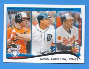 2014 Topps #153 LL Miguel Cabrera/Chris Davis/Adam Jones - Picture 1 of 1