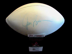 JIM BROWN CLEVELAND BROWNS HOF SIGNED AUTO VINTAGE WILSON NFL PANEL FOOTBALL JSA - Picture 1 of 4