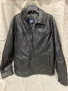 dockers Rugged and classic black faux leather jacket. Size L - Picture 1 of 7