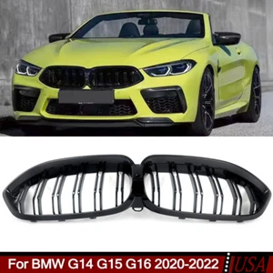 Reemplazo de rejilla frontal para BMW G14 G15 G16 840i con orificio de cámara negro brillante - Imagen 1 de 13