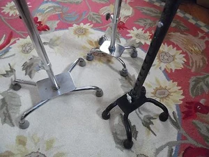 Three 4-foot Walking Assist Stick Canes/One 2-Wheel Oxygen Cylinder Cart Carrier - Picture 1 of 6