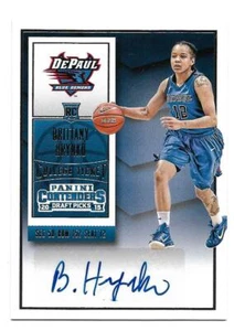 Brittany Hrynko 2015-16 Panini Contenders selecciones del draft automático #179 autógrafo - Imagen 1 de 1
