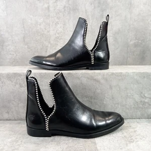 Zara Trafaluc Women’s Ankle boots/Court Shoes Size UK 6 EU 39 Black slip on - Picture 1 of 15