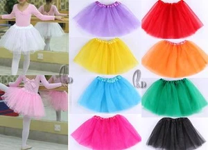 AU STOCK GIRLS BALLET DANCE PARTY 3 LAYER TULLE TUTU SKIRT DRESS COSTUME DA013 - Picture 1 of 22
