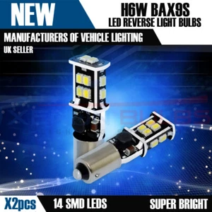 BAX9S H6W 14 SMD Passat CC Bmw F30 LED Sidelight Reverse Canbus Bulbs Error Free - Picture 1 of 6