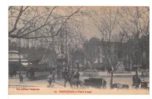 CPA 66 PERPIGNAN PLACE ARAGO - Picture 1 of 1