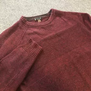 Smartwool Sparwood Crew Sweater Mens XL Maroon Pullover Merino Wool Blend - Picture 1 of 9