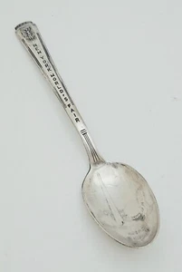 1939 New York World's Fair Spoon - Theme Building Plymouth Silver Plate - Picture 1 of 8
