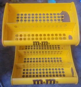 Vintage M&M Metal Countertop Store Display Double Rack Candy Holders - Picture 1 of 7