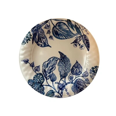 Cynthia Rowley Melamine Blue Floral Dinner Plates Set of 4 Botanical 10" Floral - Image 1 of 4